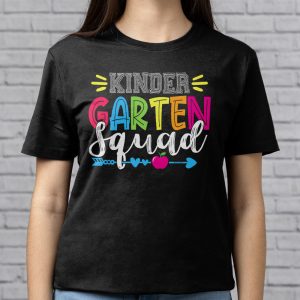 Kindergarten Squad First Teacher Student Team Back To School T Shirt 4