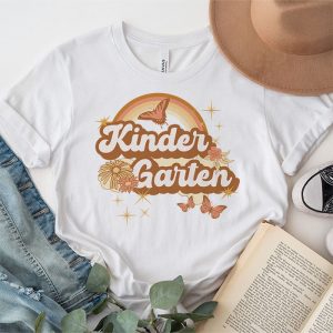 Kindergarten Teachers Kindergarten Leopard Retro Groovy Flowers T Shirt 5