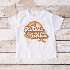 Kindergarten Teachers Kindergarten Leopard Retro Groovy Flowers T Shirt 7