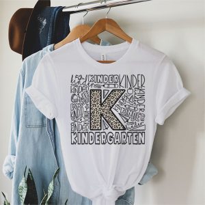 Kindergarten Teachers Typography Back To School Student Kids T Shirt 2 5