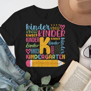 Kindergarten Teachers Typography Back To School Student Kids T Shirt 3 2