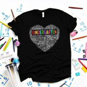 Kindergarten Teachers Typography Back To School Student Kids T Shirt 4 1