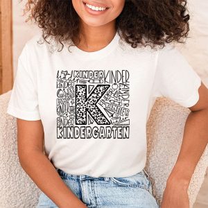 Kindergarten Teachers Typography Back To School Student Kids T-Shirt