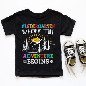 Kindergarten Where The Adventure Begins Back To School Teacher Kids T Shirt 7