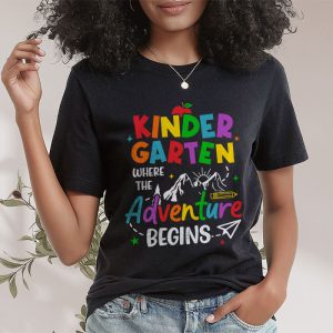 Kindergarten Where The Adventure Begins Back To School Teacher Kids T-Shirt