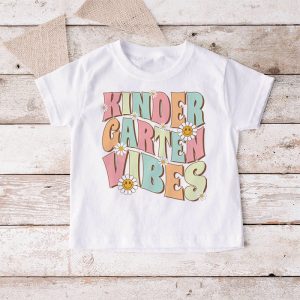 Kinhdergarten Vibes Kindergarten Team Retro 1st Day Of School T Shirt 4