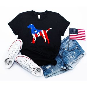 Funny American Flag Shirt Labrador Dog Lover Gifts T-Shirt 1