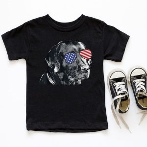 Lab Dog Holding Funny American Flag Labrador Dog Lover Gifts T Shirt 6 1
