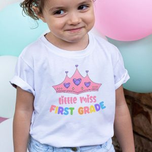 Little Miss 1st Grade Shirt Back To School 1st Grade Girls T Shirt 3 1