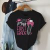 Little Miss First Grade Girls Back To School Retro Daughter T-Shirt 1