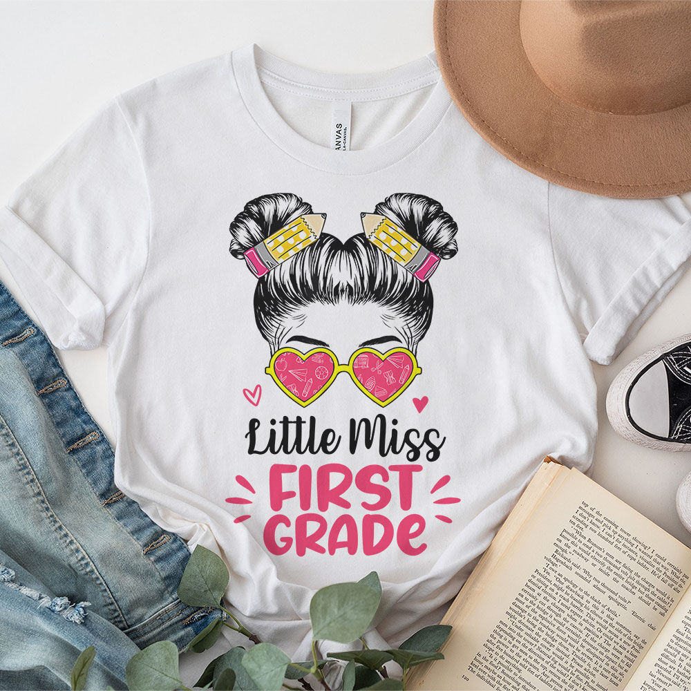 Little-Miss-First-Grade-Girls-Back-To-School-Shirt-Daughter-T-Shirt-3 Little Miss First Grade Girls Back To School Shirt Daughter T Shirt 3