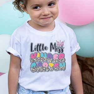 Little Miss Kindergarten Girls Back To School Retro Daughter T Shirt 3 2
