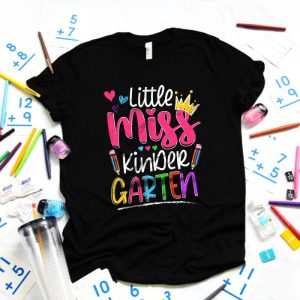 Little Miss Kindergarten Shirt Back To School Kinder Girls T Shirt 3