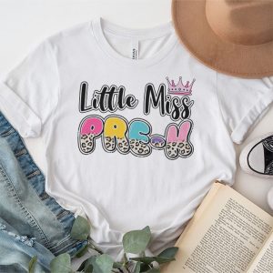 Little Miss Pre K Girls Back To School Retro Daughter T Shirt 3 3