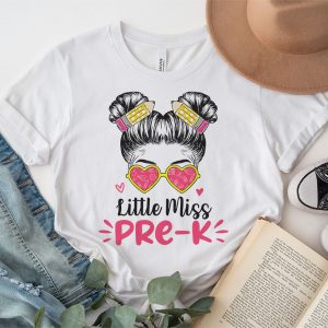 Little Miss Pre K Girls Back To School Shirt Daughter T Shirt 3