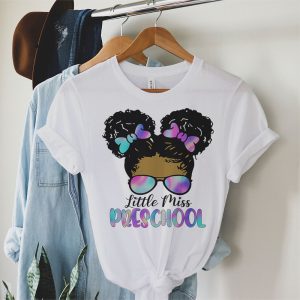 Little Miss Preschool Back To School Bun Girl Special T-Shirt 1 1 Little Miss Pre K Girls Back To School Shirt Daughter T Shirt c 1