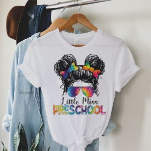 Little Miss Preschool Back To School Bun Girl Special T-Shirt 2 1 Little Miss Preschool Girls Back To School Shirt Daughter T Shirt B 1