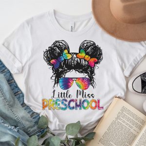 Little Miss Preschool Back To School Bun Girl Special T-Shirt 2 3 Little Miss Preschool Girls Back To School Shirt Daughter T Shirt B 3