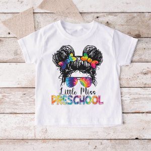 Little Miss Preschool Back To School Bun Girl Special T-Shirt 2 4 Little Miss Preschool Girls Back To School Shirt Daughter T Shirt B 4