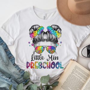 Little Miss Preschool Back To School Bun Girl Special T-Shirt 3 3 Little Miss Preschool Girls Back To School Shirt Daughter T Shirt a 3