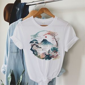 Mount Fuji Japan Cherry Blossoms Japanese Garden Special Japan Art T-Shirt 3