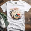 Mount Fuji Cherry Blossoms Geisha Japanese Garden Japan Art T-Shirt