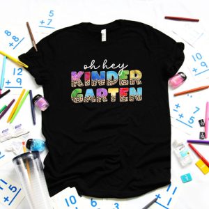 Oh Hey Kindergarten Back to School Student Kindergarten Teacher T Shirt 4
