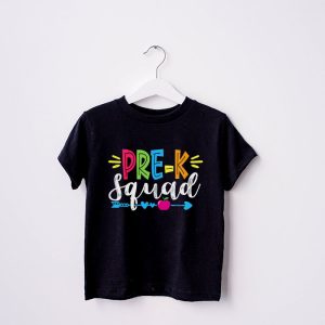 PRE K Squad First Teacher Student Team Back To School T Shirt 3