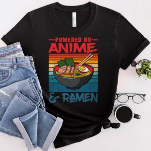 Powered By Ramen Japanese Love Anime Noodles Mens Women Kids T-Shirt 3