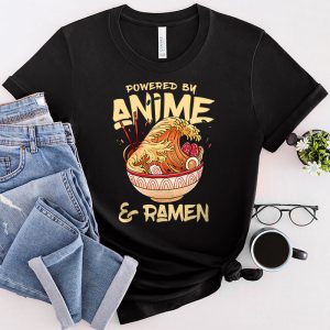 Powered By Ramen Japanese Love Anime Noodles Mens Women Kids T-Shirt 4