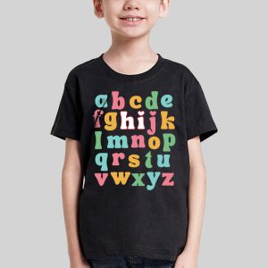 Pre K Kindergarten Hi Alphabet Back To School Teachers Kids T Shirt 1 2