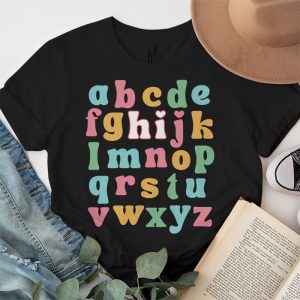 Pre K Kindergarten Hi Alphabet Back To School Teachers Kids T Shirt 1 4