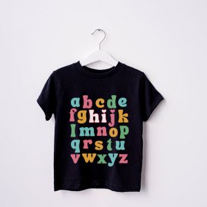 Pre K Kindergarten Hi Alphabet Back To School Teachers Kids T Shirt 1 5
