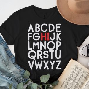 Pre K Kindergarten Hi Alphabet Back To School Teachers Kids T Shirt 2 4