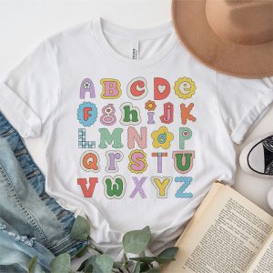 Pre K Kindergarten Hi Alphabet Back To School Teachers Kids T Shirt 3 4