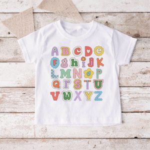 Pre K Kindergarten Hi Alphabet Back To School Teachers Kids T Shirt 3 5