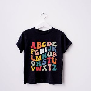 Pre K Kindergarten Hi Alphabet Back To School Teachers Kids T Shirt 4 5