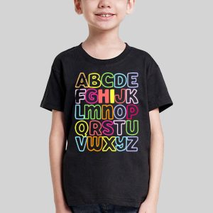 Pre K Kindergarten Hi Alphabet Back To School Teachers Kids T Shirt 5 2