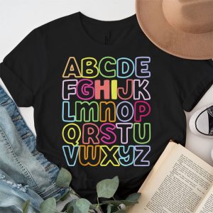 Pre K Kindergarten Hi Alphabet Back To School Teachers Kids T Shirt 5 4