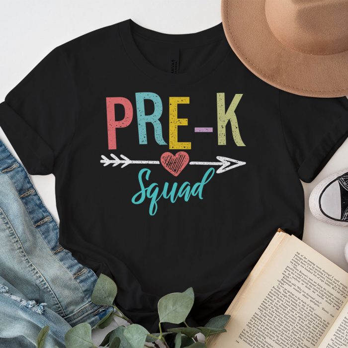 Pre k Squad First Teacher Student Team Back To School T Shirt c 2