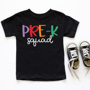 Preschool Squad First Teacher Student Team Back To School T Shirt a 5