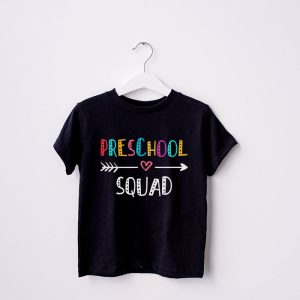 Preschool Squad Teacher Student Team Back To School T Shirt 5