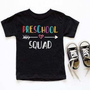 Preschool Squad Teacher Student Team Back To School T Shirt 6