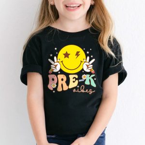 Preschool Vibes Preschool Team Retro 1st Day Of School T Shirt 2 4