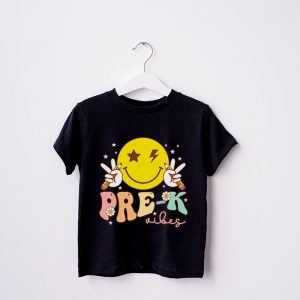 Preschool Vibes Preschool Team Retro 1st Day Of School T Shirt 4 4