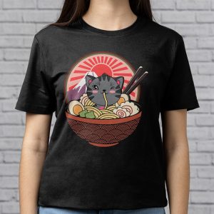 Ramen Cat Kawaii Anime Japanese Kawaii Neko T Shirt 2 4