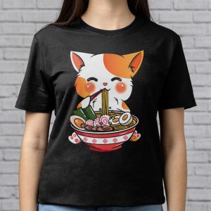 Ramen Cat Kawaii Anime Japanese Kawaii Neko T Shirt 3 4