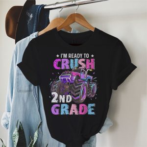 Ready To Crush 2nd Grade Monster Truck Back To School Girls T-Shirt 3