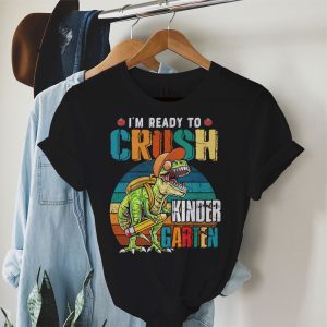 Back To School Gifts Ready To Crush Kindergarten Dinosaur T-Shirt 1