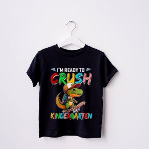 Ready To Crush Kindergarten Dinosaur Back to School Kid Boys T Shirt b 4